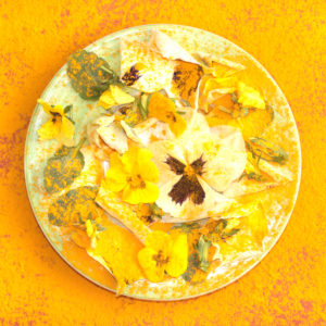 Indisches Stilleben in Gelb und Orange Indisches Stilleben in Gelb und Orange